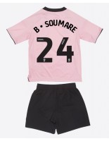 Leicester City Boubakary Soumare #24 Tredjedraktsett Barn 2025-26 Korte ermer (+ bukser)